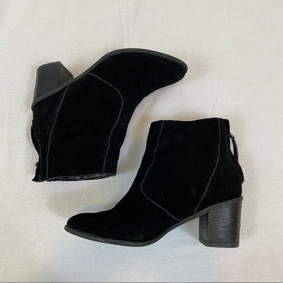 Crown Vintage- Black Suede Robbie Bootie - Picture 3 of 10